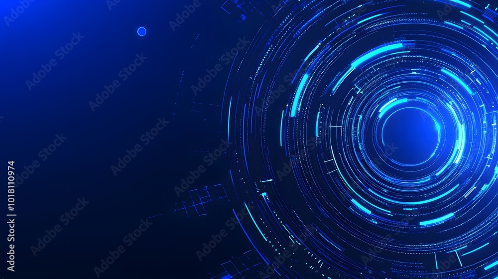 Abstract blue modern background with circle elements. Digital technology concept. vector illustration Abstract blue modern background with circle elements. Digital technology concept. vector illustration