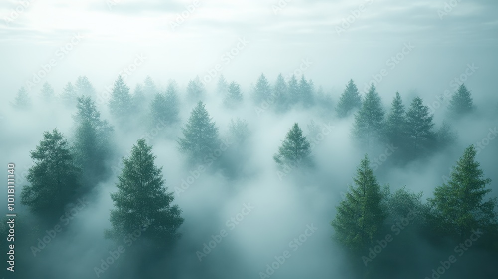 Misty Forest Morning Misty Forest Morning