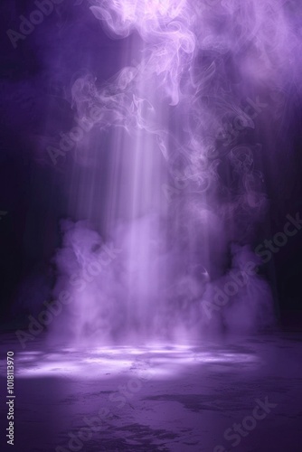 Mysterious Purple Haze with Ethereal Light Rays