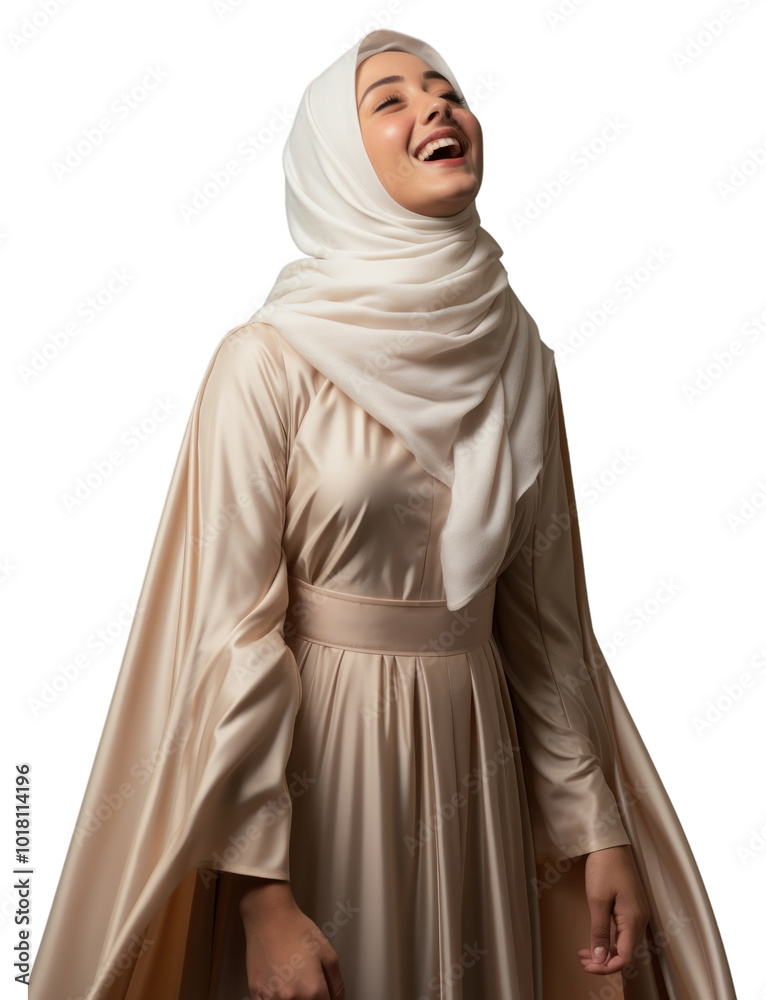 PNG A joyful Muslim woman happiness fashion dress. PNG A joyful Muslim woman happiness fashion dress.