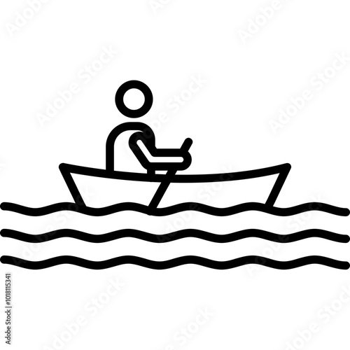 Canoeing Icon