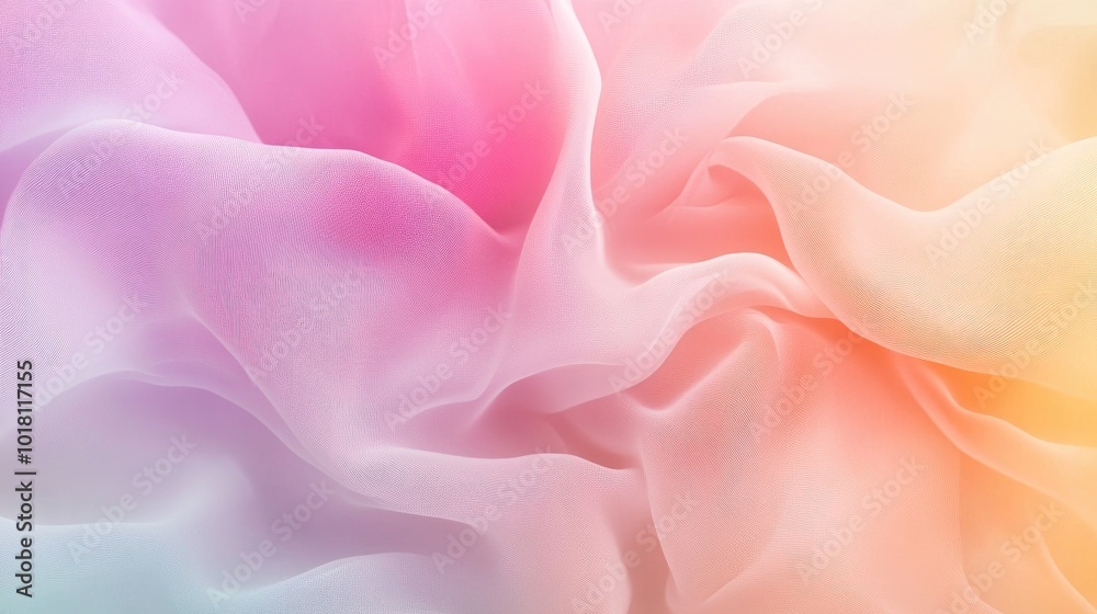 Fototapeta premium Abstract gradient background with soft pastel colors blending smoothly, perfect for text overlay