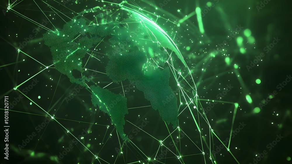 Map of the planet. Global social network. Future. Vector.Green futuristic background with planet Earth. Internet and technology. Floating Green plexus geometric background.
Map of the planet. Global social network. Future. Vector.Green futuristic background with planet Earth. Internet and technology. Floating Green plexus geometric background.