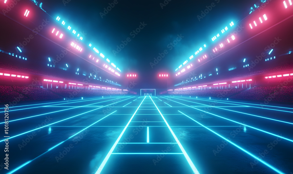 Dynamic Neon Football Action with Futuristic Geometric Patterns and Vibrant Light Trails for High-Energy Sports Advertising Backgrounds Dynamic Neon Football Action with Futuristic Geometric Patterns and Vibrant Light Trails for High-Energy Sports Advertising Backgrounds