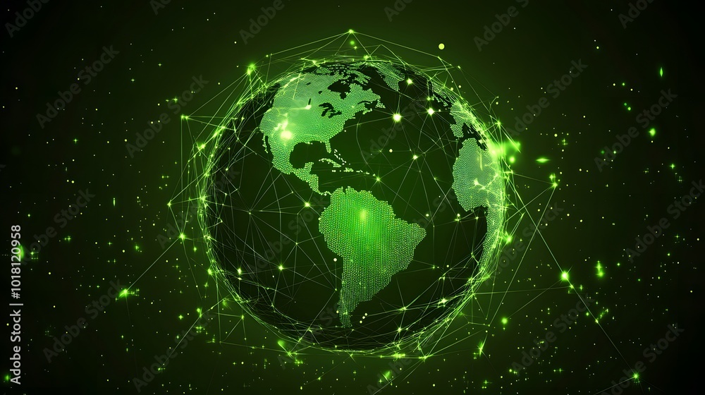 Map of the planet. Global social network. Future. Vector.Green futuristic background with planet Earth. Internet and technology. Floating Green plexus geometric background.
Map of the planet. Global social network. Future. Vector.Green futuristic background with planet Earth. Internet and technology. Floating Green plexus geometric background.