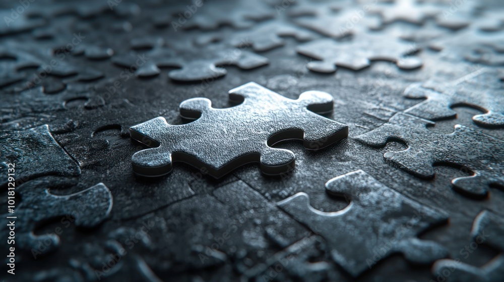 puzzle pieces coming together in the shape of a goal, representing the attainment of a long-term vision through perseverance puzzle pieces coming together in the shape of a goal, representing the attainment of a long-term vision through perseverance