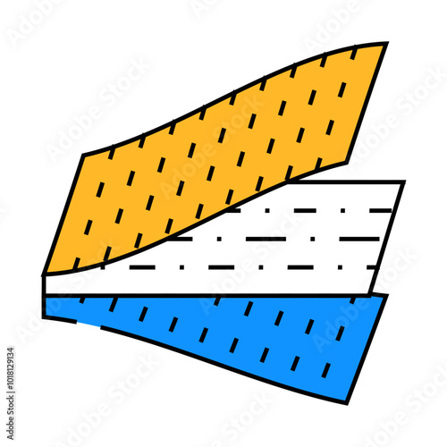 composite material aeronautical engineer line icon vector. composite material aeronautical engineer sign. isolated symbol illustration