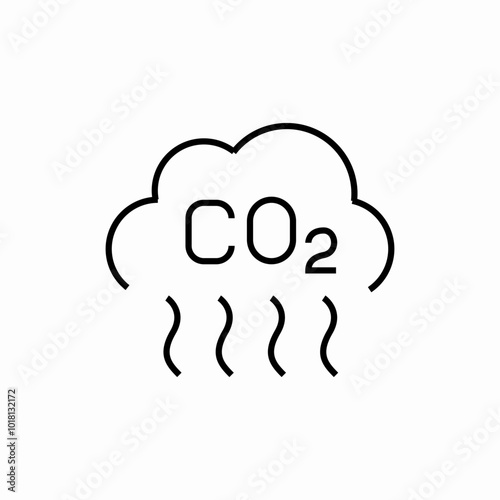 co2 emissions icon sign vector