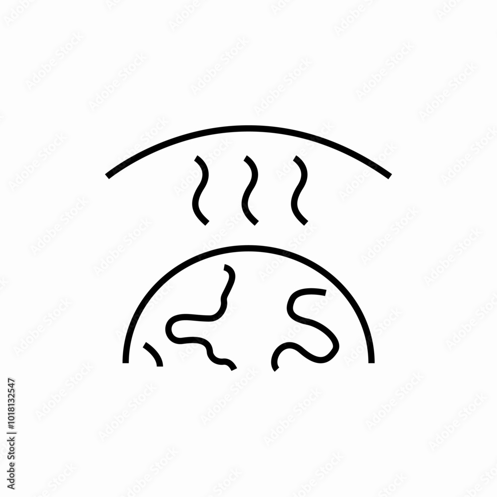 greenhouse effect icon sign vector greenhouse effect icon sign vector