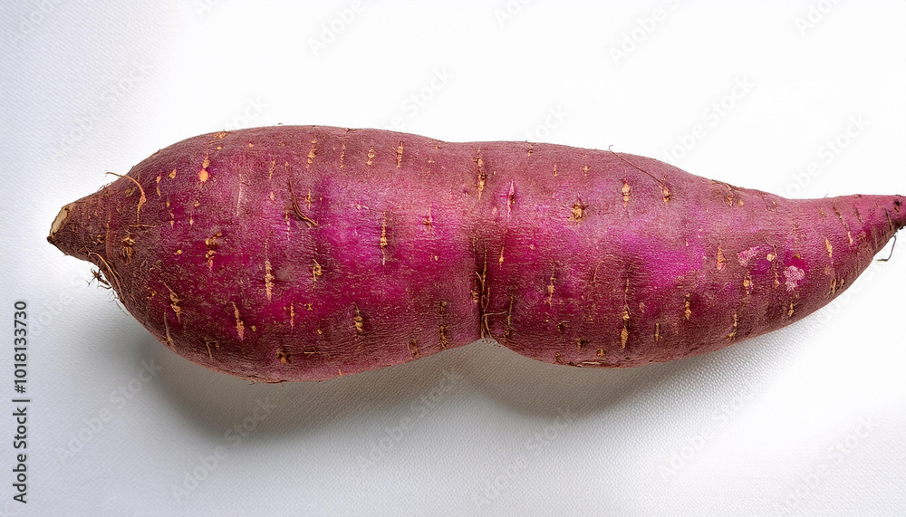 purple sweet yam, isolated on a clean white background purple sweet yam, isolated on a clean white background