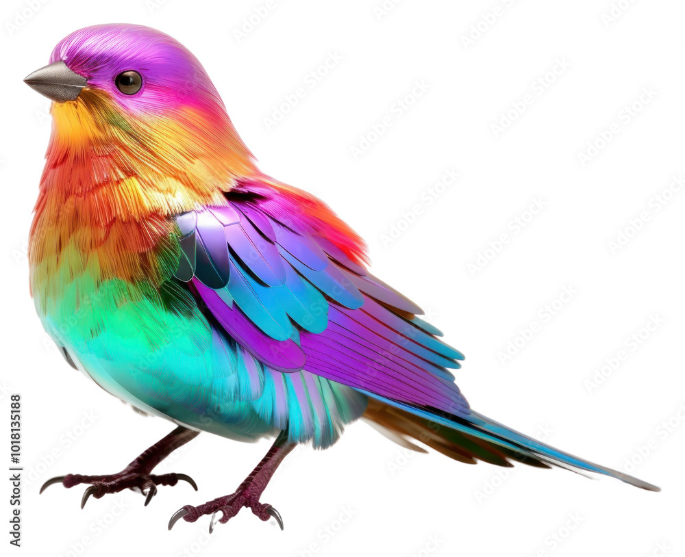 Obraz premium PNG Bird iridescent animal beak white background.