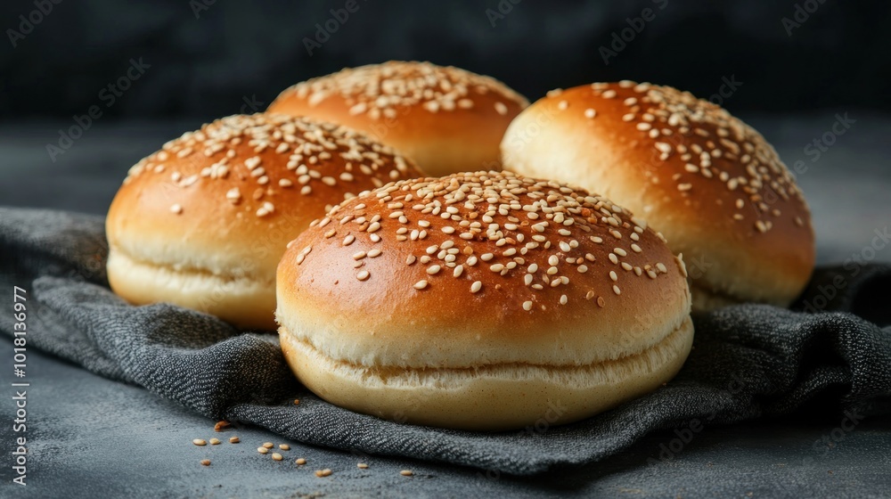 Fresh Sesame Seed Burger Buns Fresh Sesame Seed Burger Buns