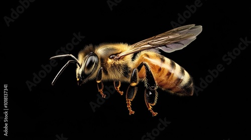 Honey Bee in Flight