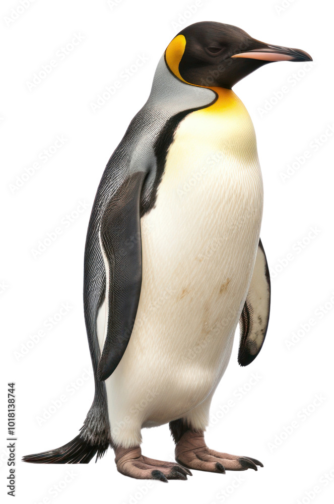 Fototapeta premium PNG Emporer penguin animal bird white background.
