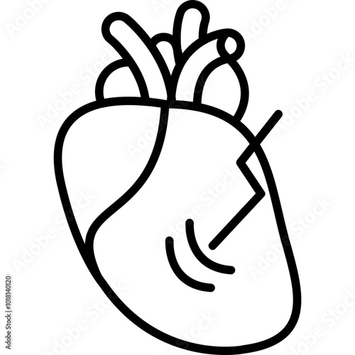 Heart Pain Icon