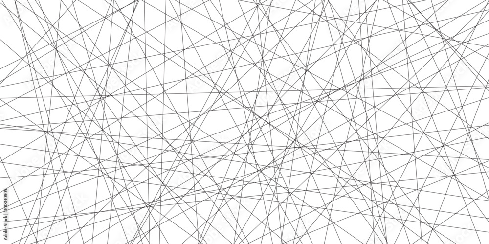 Abstract black lines with white background. Creative and geometric shape with luxury pattern and paper texture design. abstract background with stripes for website design Technology background.	