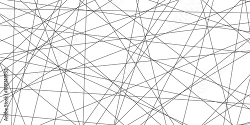 Abstract black lines with white background. Creative and geometric shape with luxury pattern and paper texture design. abstract background with stripes for website design Technology background.	
