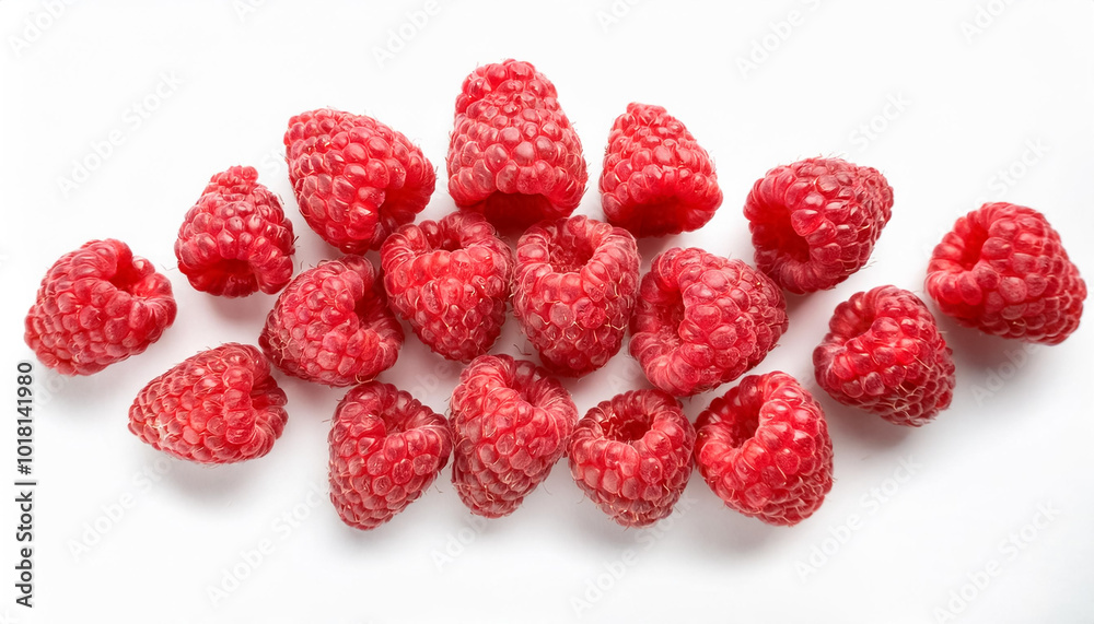 Raspberry, isolated on a clean white background Raspberry, isolated on a clean white background