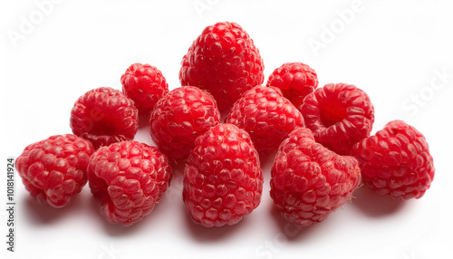 Raspberry, isolated on a clean white background