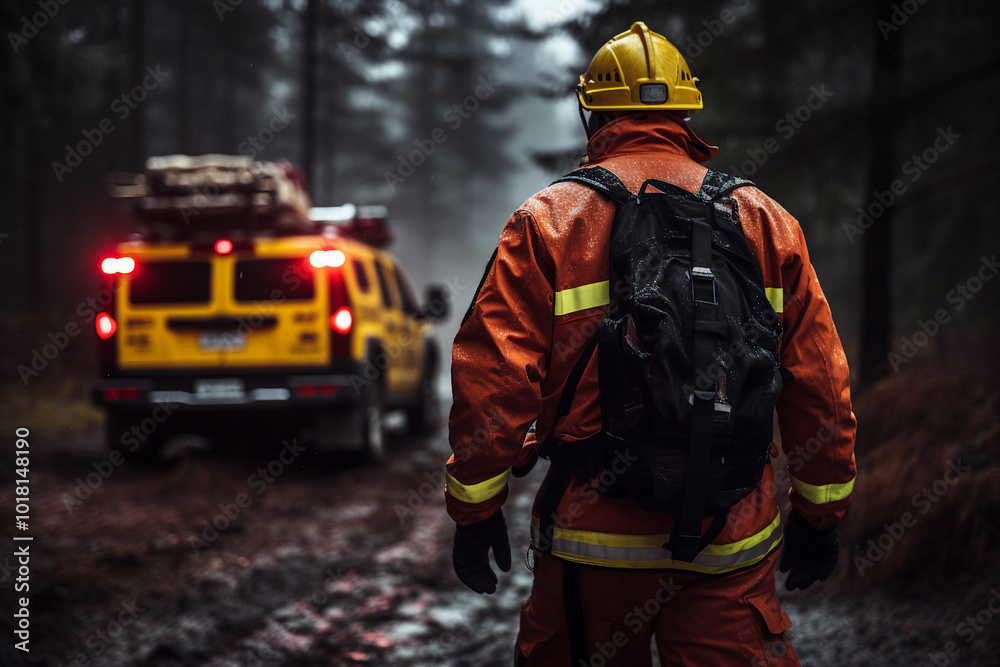 AI generated photo of car crash rraffic accident paramedics and firefighters AI generated photo of car crash rraffic accident paramedics and firefighters