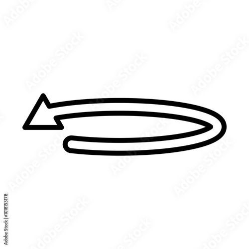 Turn Around Arrow line icon