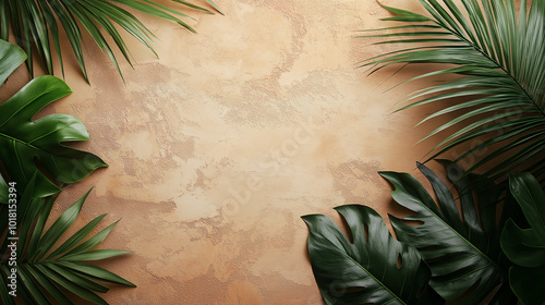 A leafy green background with a leafy green leafy plant in the foreground