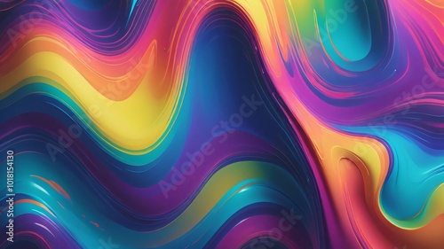 rainbow gradient waves colorful liquid background