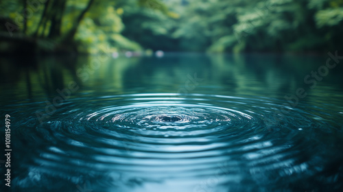 A peaceful lake where the reflections in the water depict a person's inner emotional state, varying from calm ripples to turbulent waves.