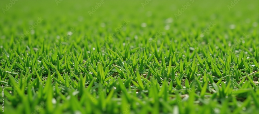 Fototapeta premium Grass Tennis Court - Detailed Close-Up Image