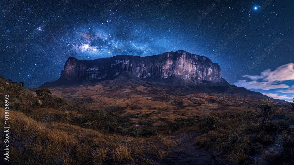 Shrouded Majesty of Mount Roraima's Ancient Granite Crest Shrouded Majesty of Mount Roraima's Ancient Granite Crest