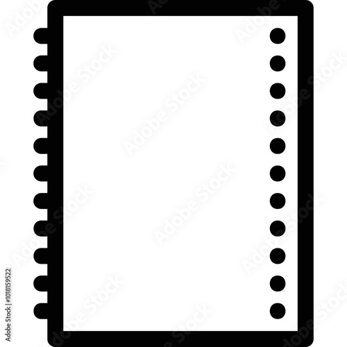 Simple vector icon notebook