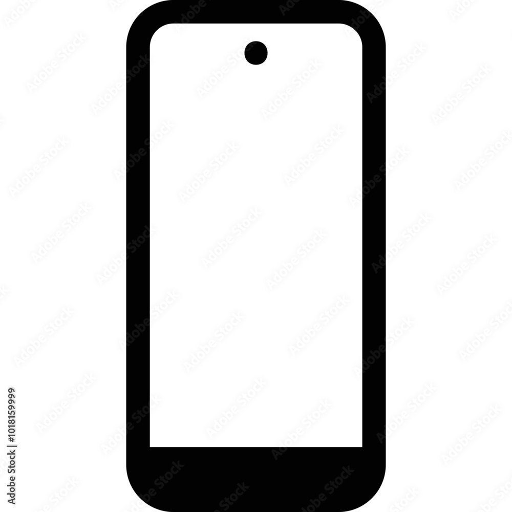 Simple vector icon frameless smartphone Simple vector icon frameless smartphone