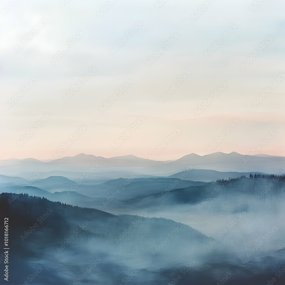 Fototapeta premium sunrise over the mountains