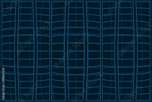 Abstract Grid Pattern with Blue Lines