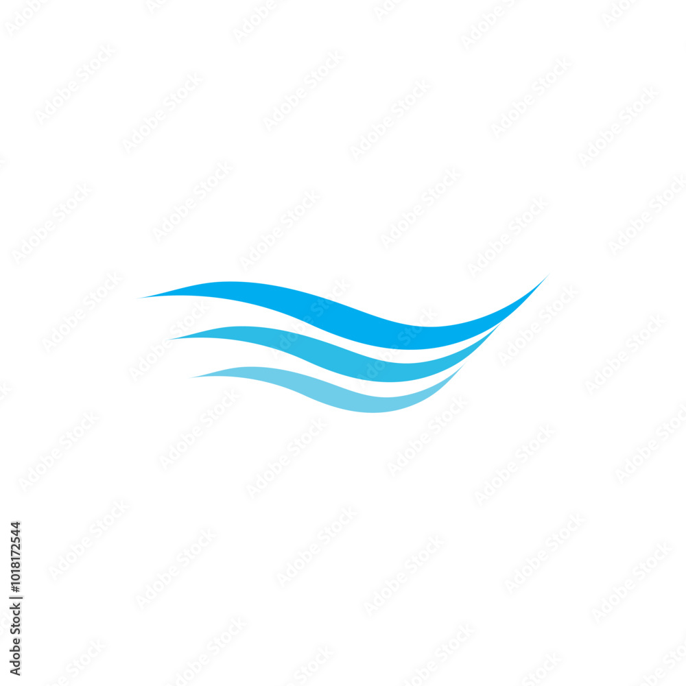 Water wave icon vector illustration design logo Water wave icon vector illustration design logo