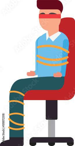  A person held against their will as leverage or to force demands.