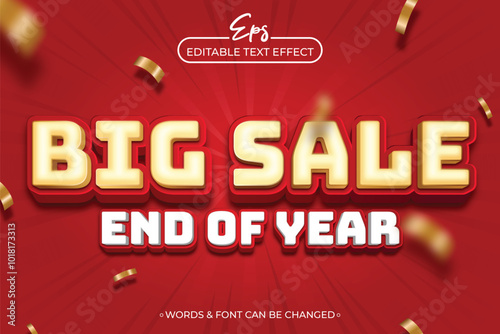 a red poster for big sale with gold letters