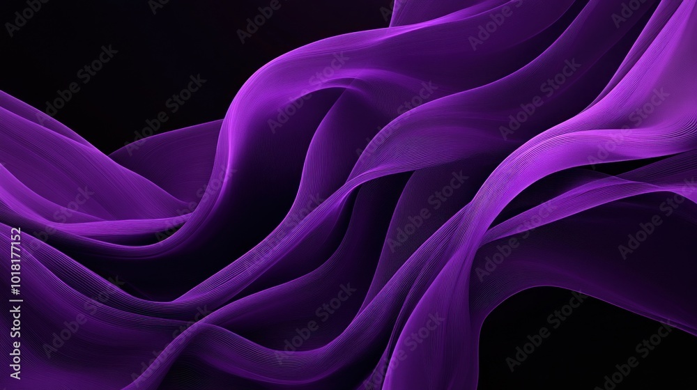 Obraz premium Abstract Purple Waves