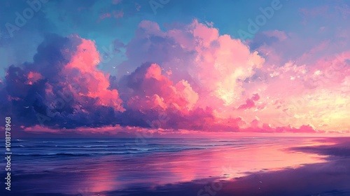 Pink Sunset Beach.