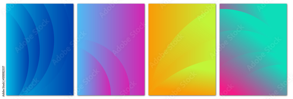 set of screensavers of different color gradients set of screensavers of different color gradients