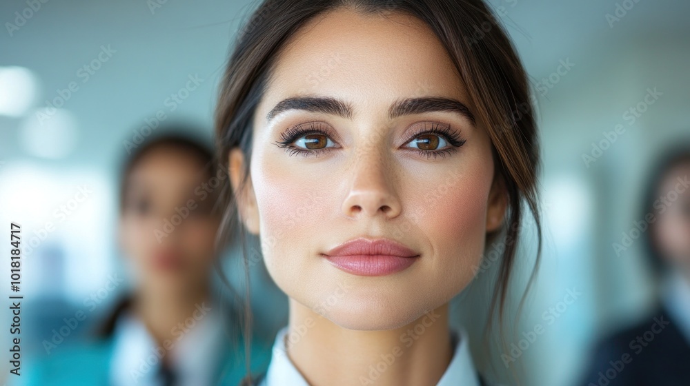 Diverse group of flight attendants preparing for a flight, showcasing inclusivity in the airline industry Diverse group of flight attendants preparing for a flight, showcasing inclusivity in the airline industry