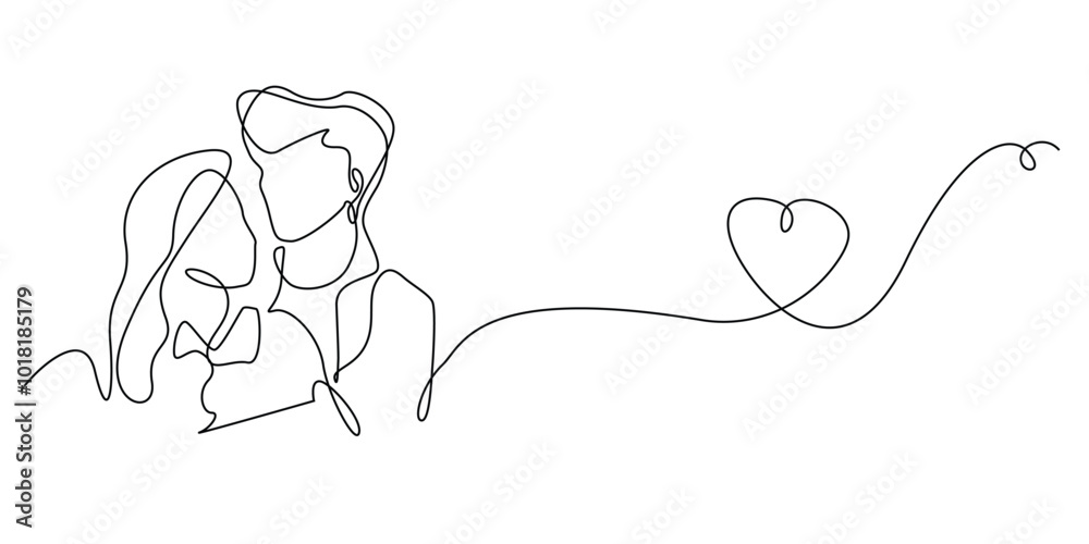 one continuous line drawing of romantic man and woman.one line drawing of romantic couple hugging.single line vector illustration.isolated white background one continuous line drawing of romantic man and woman.one line drawing of romantic couple hugging.single line vector illustration.isolated white background
