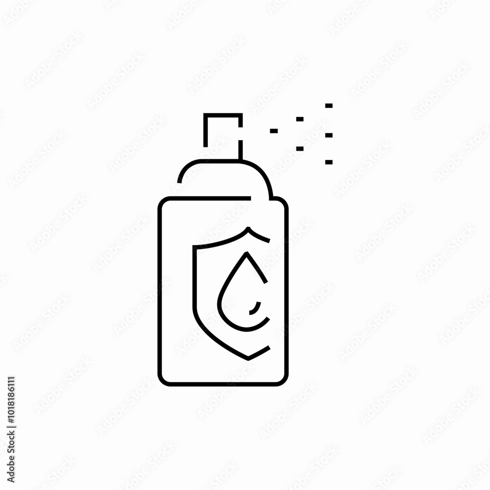 antiseptic spray icon sign vector antiseptic spray icon sign vector
