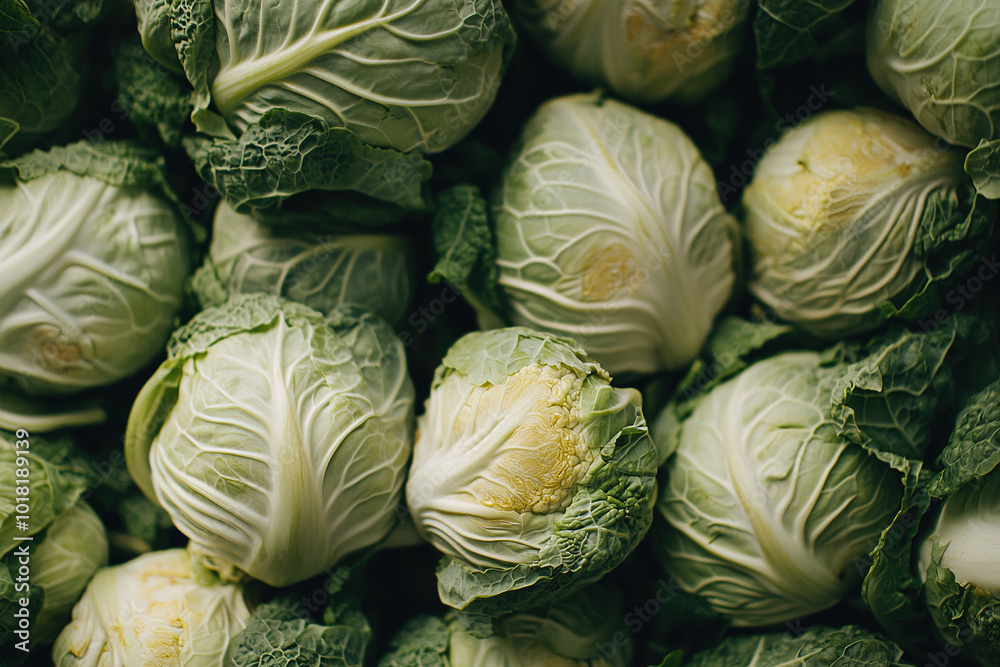 Obraz premium close up of Chinese Cabbages, full frame, food advertising