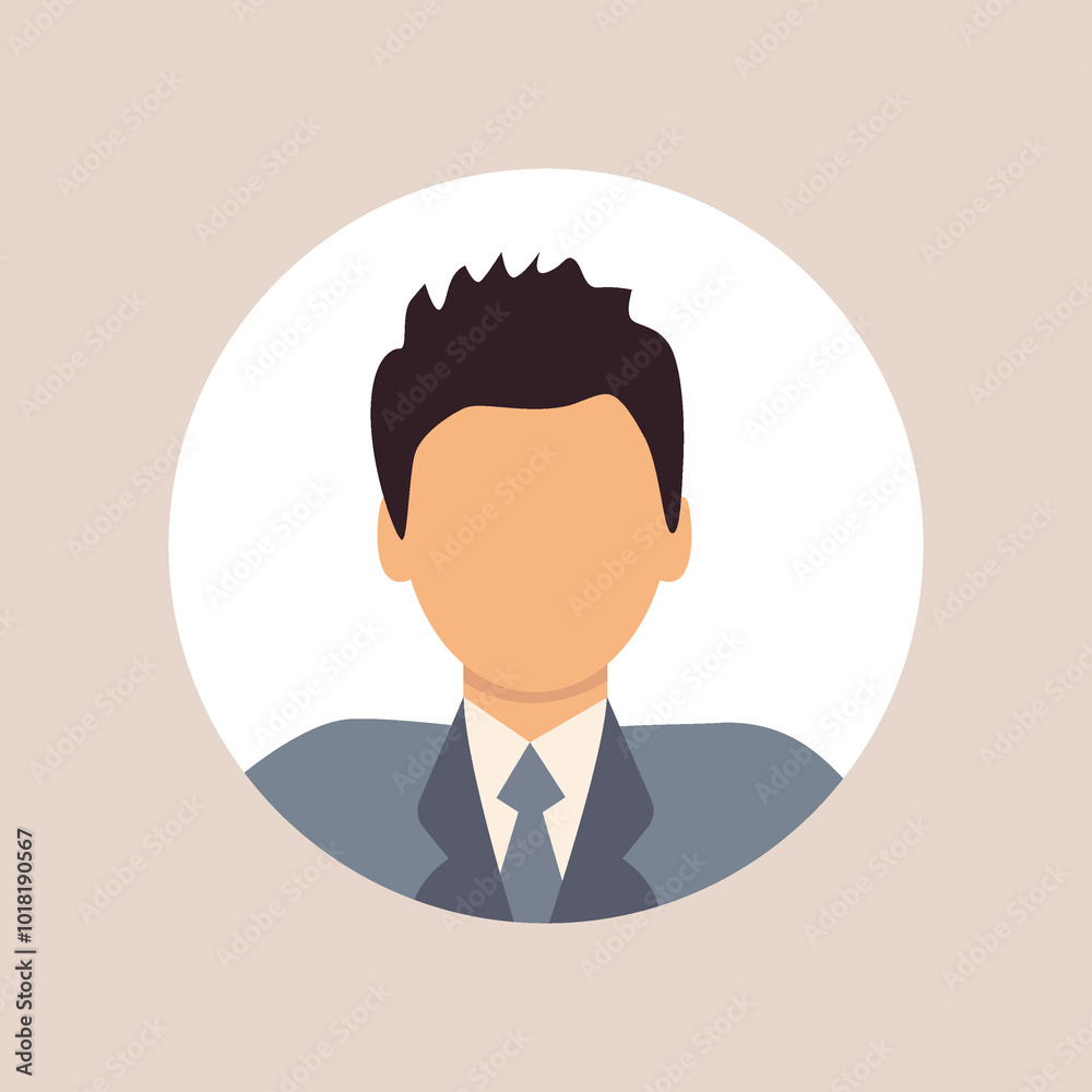 Flat illustration. Stylish profile of a man. Avatar, user profile, person icon, silhouette, profile picture. Suitable for social media profiles, icons, screensavers and as a template... Flat illustration. Stylish profile of a man. Avatar, user profile, person icon, silhouette, profile picture. Suitable for social media profiles, icons, screensavers and as a template...