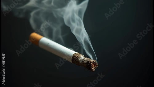 Closeup of a cigarette