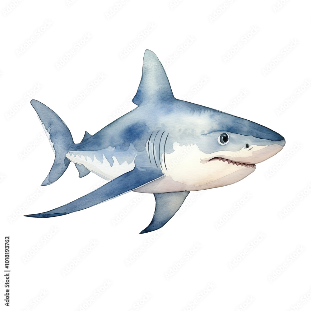 Obraz premium shark isolated on white background