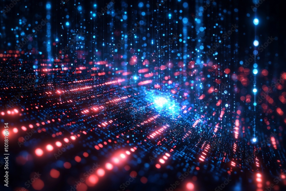 Digital Technology background of data and network Digital Technology background of data and network