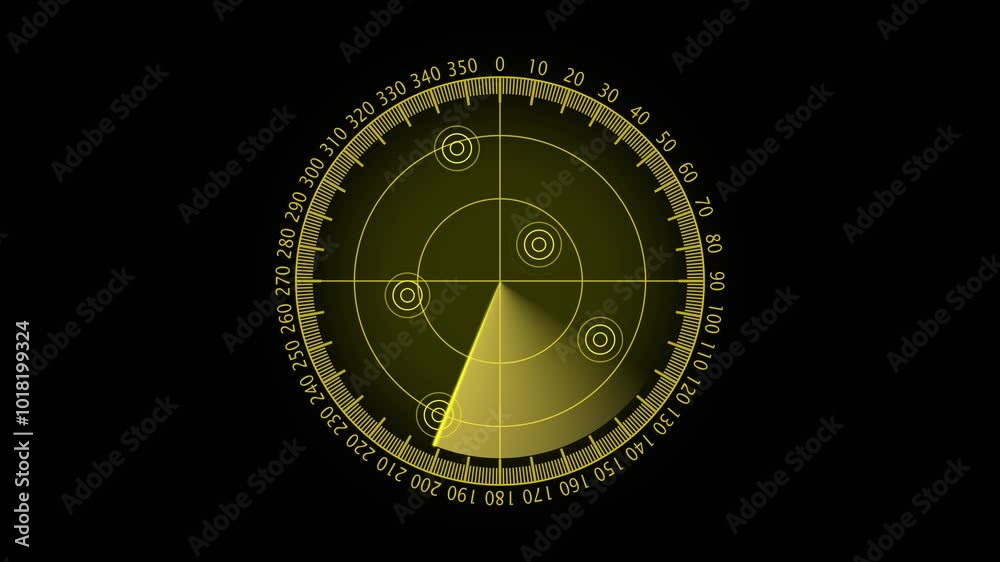 Sonar radar. Glow green background with navigation radar. Animation on the moving navigation radar screen.
Sonar radar. Glow green background with navigation radar. Animation on the moving navigation radar screen.