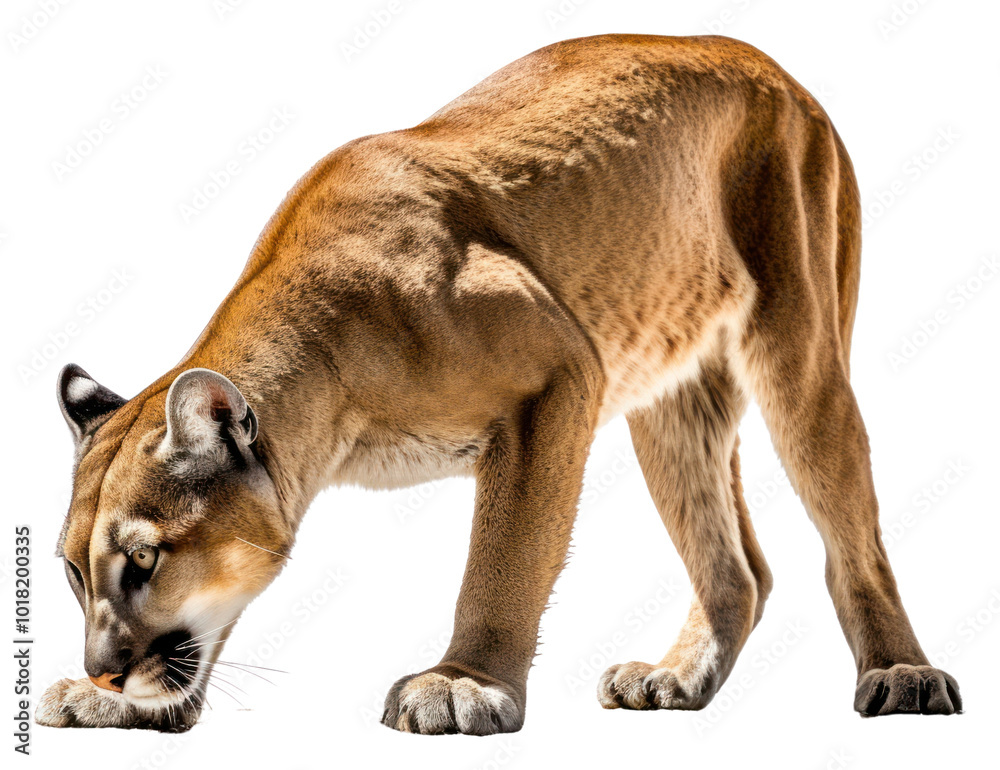 PNG Cougar wildlife animal mammal.